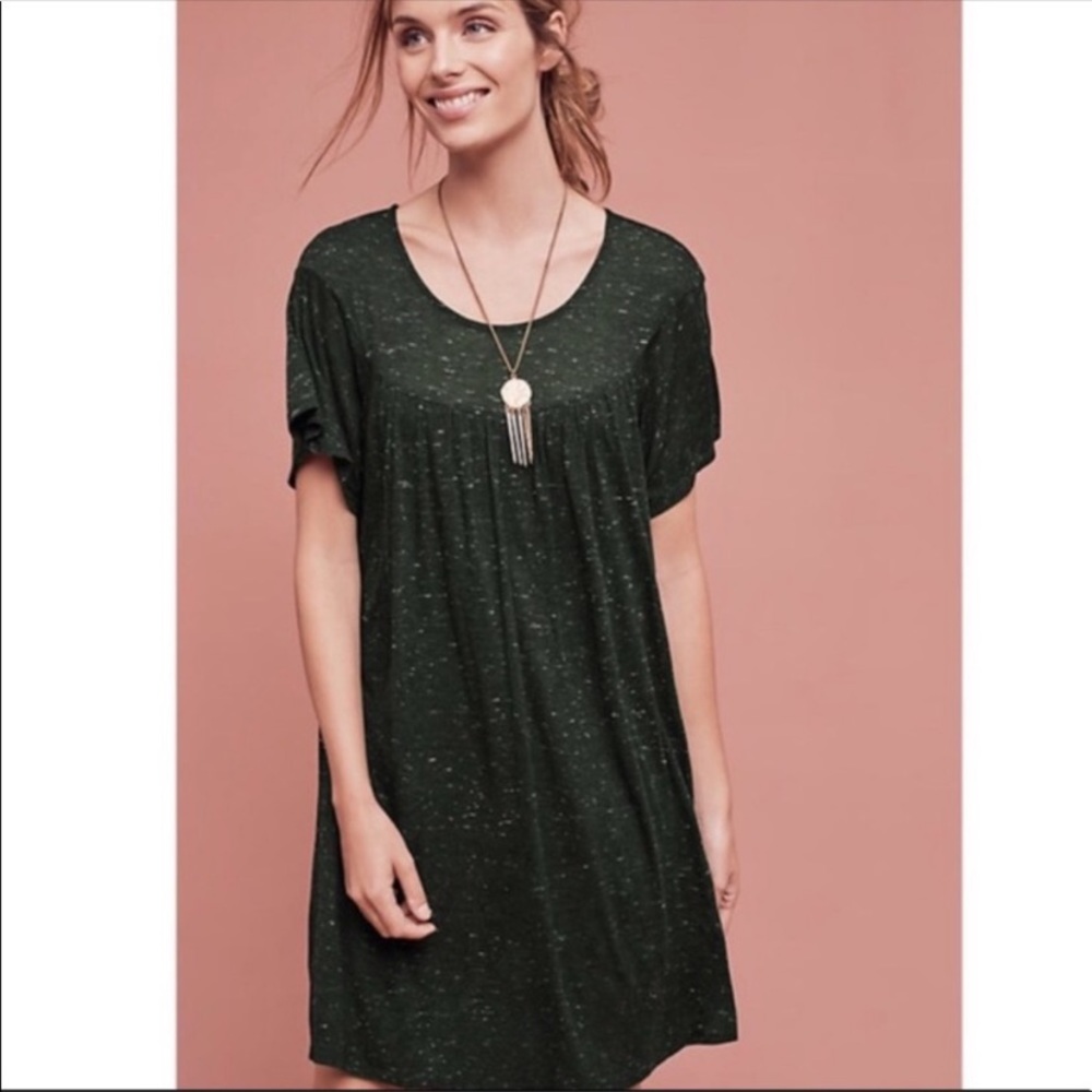 ANTHRO DOLAN Flutter Sleeve Hunter Green Dress XS